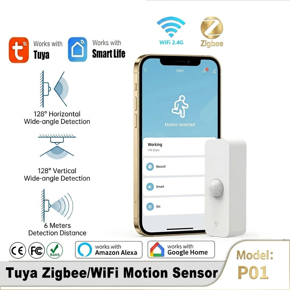 Smart Home Google - Smart PIR Motion Sensor WiFi Zigbee