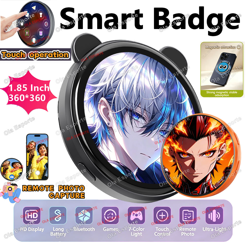 Smart Home Icon - HD Screen Smart Dynamic E-badge Electronic