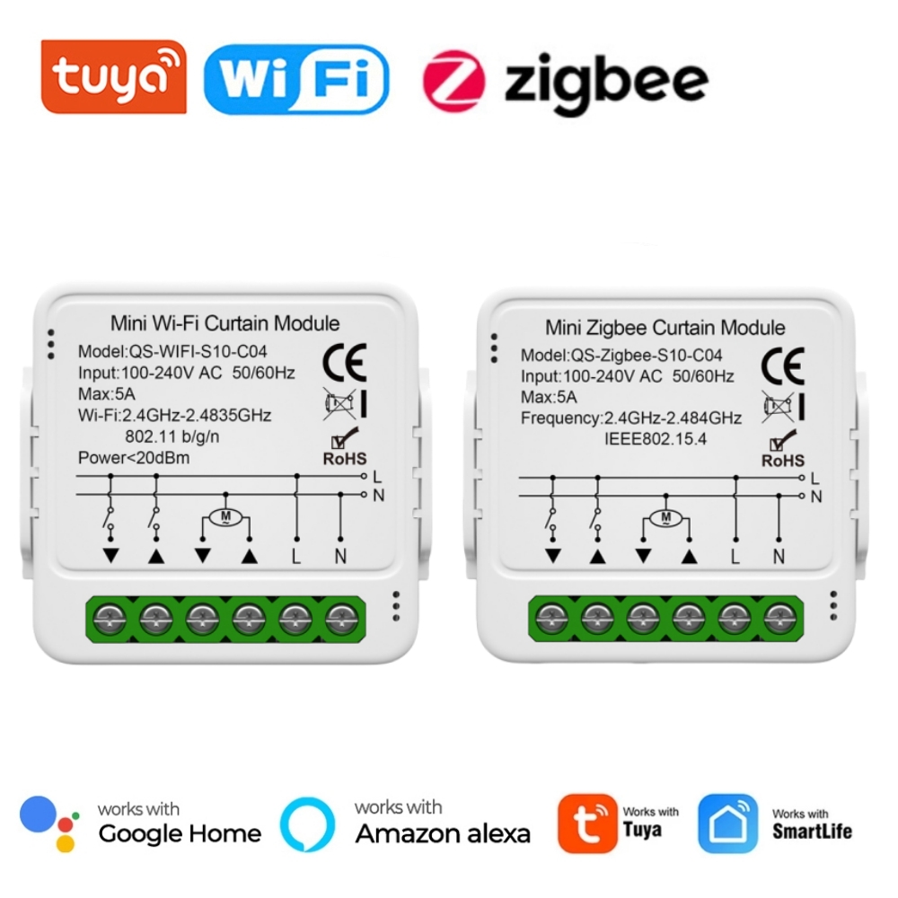 Smart Home Technology - Tuya WiFi Zigbee Smart Curtain Switch
