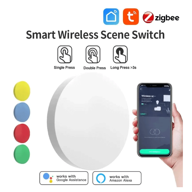 Tuya ZigBee Smart Wireless But - Smart Home Alexa review and price
