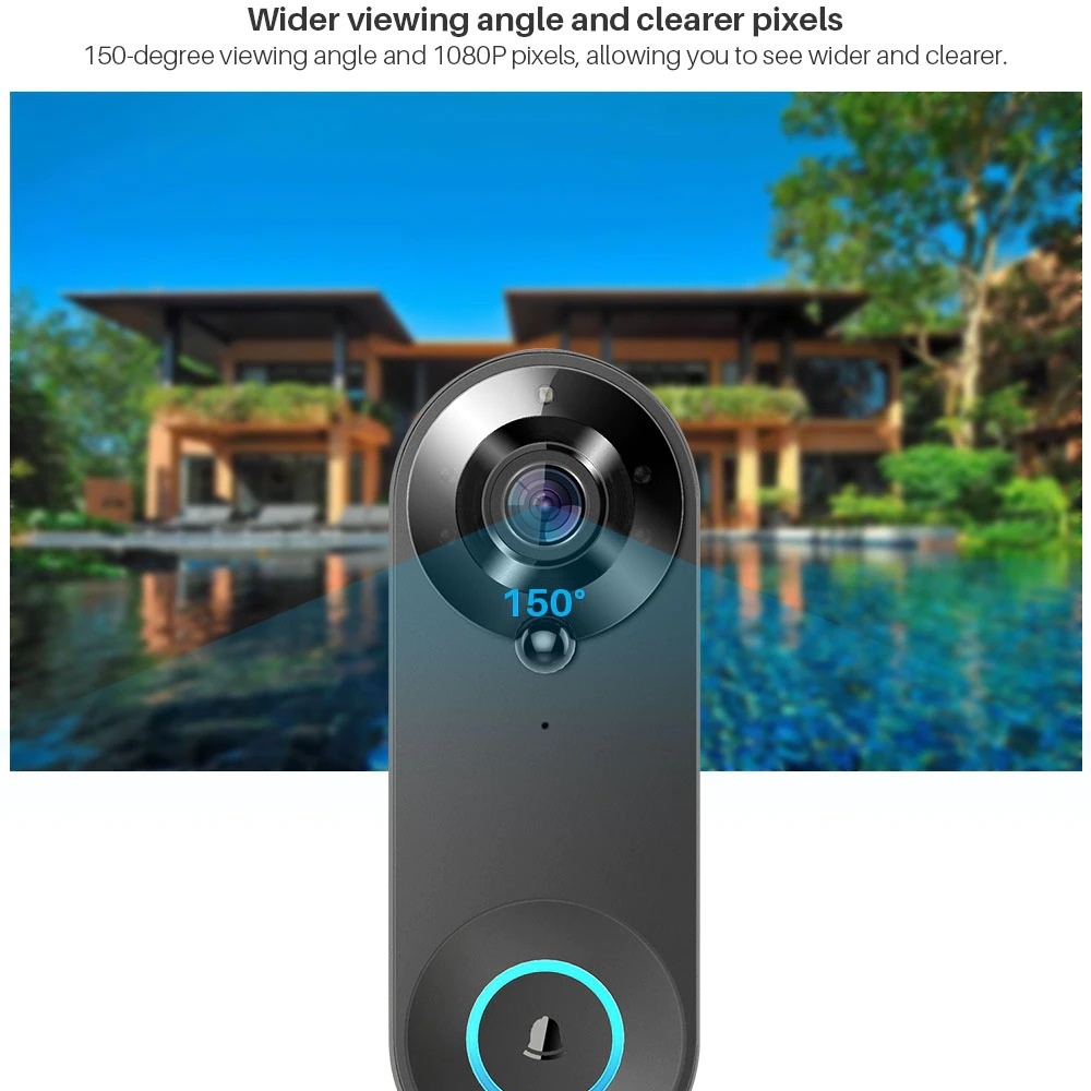 Tuya 1080P Wireless WIFI Doorb - Smart Home Video review and price