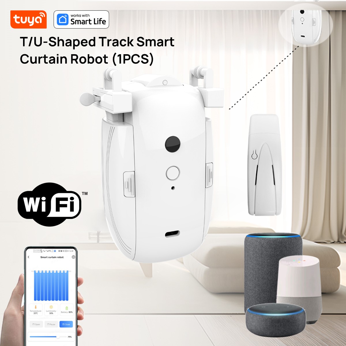 Tuya Smart WiFi Curtain Robot  - Smart Home Wifi Hub review and price