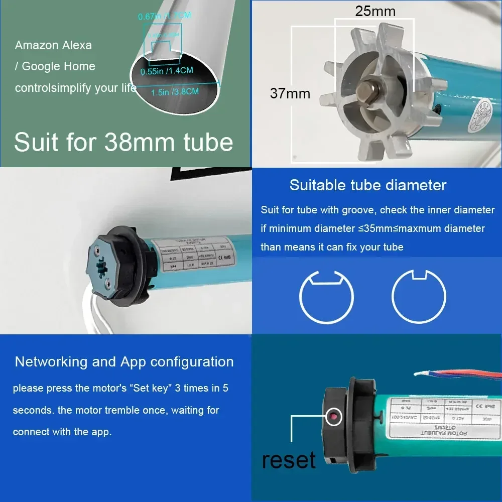 SZMYQ 25mm 2N Tuya Smart Curta - Smart Home Alexa review and price