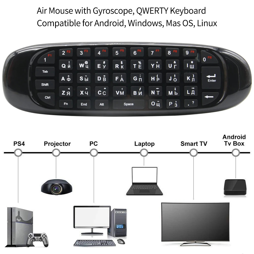 C120 Fly Air Mouse Wireless Ke - Smart Home Keyboard review and price