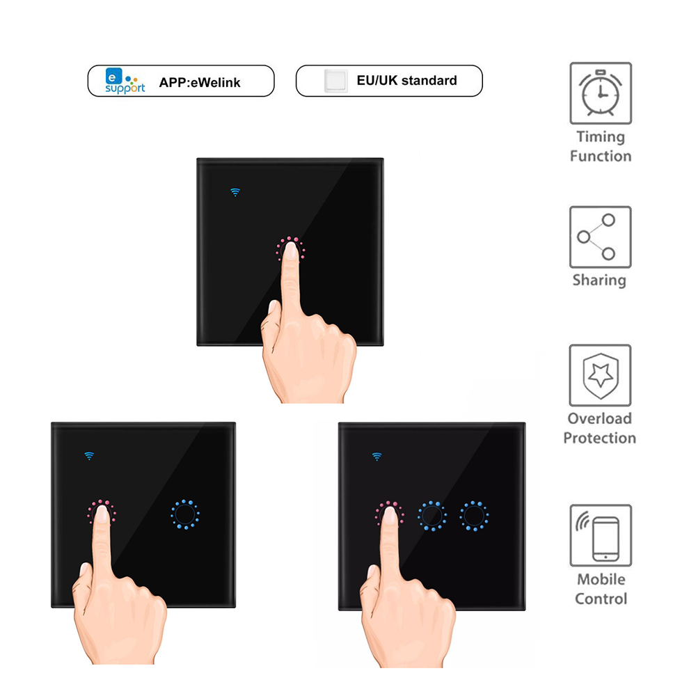 WiFi Smart Switch 10A 2200W/Ga - Smart Home Google review and price