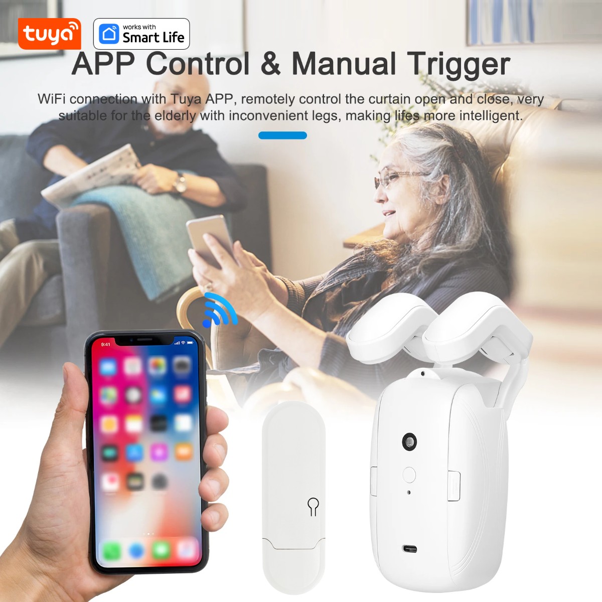 1/2PCS Tuya Smart WiFi Curtain - Smart Home Wifi Hub review and price