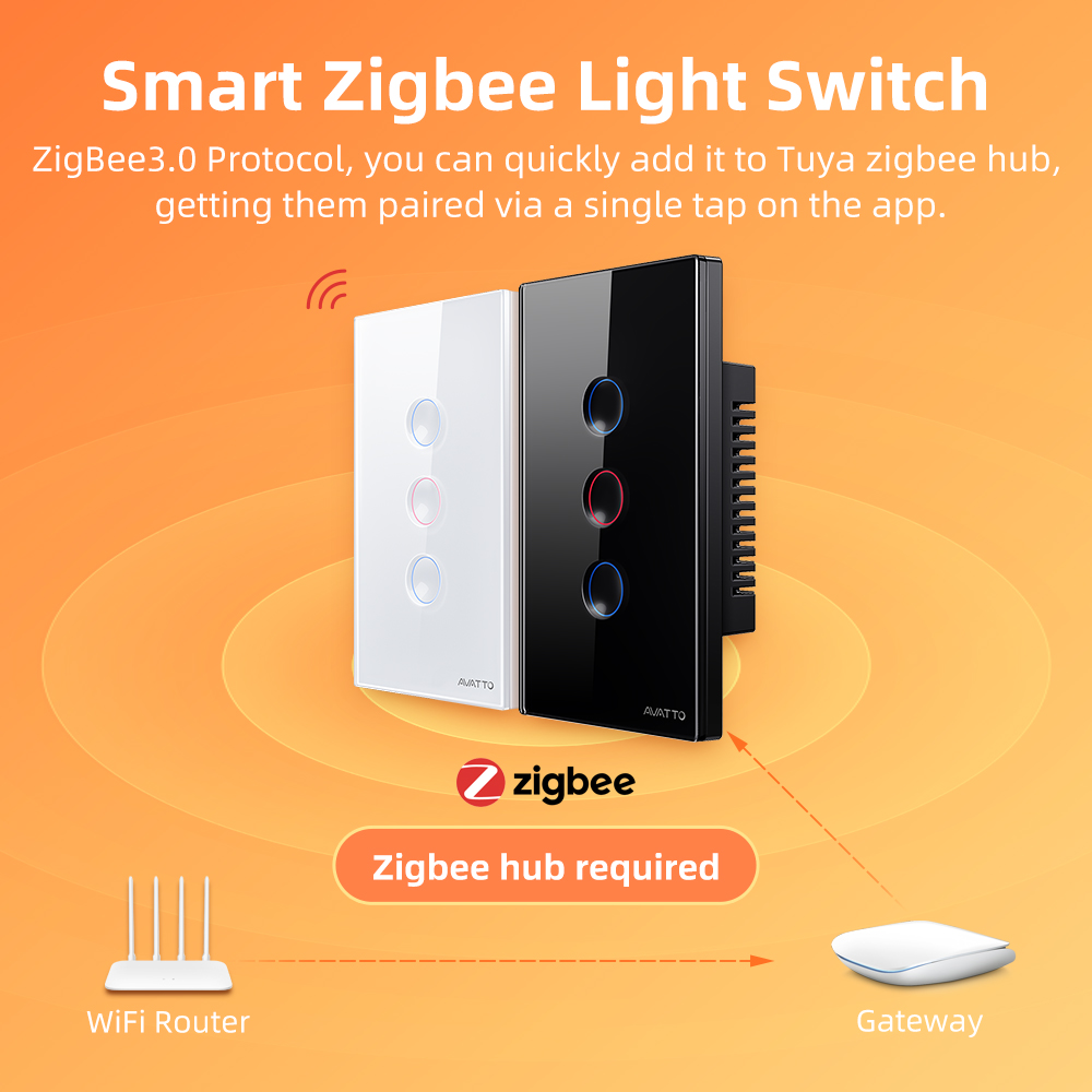 AVATTO 1/2/3/4 Gang ZigBee Sma - Smart Home Alexa review and price