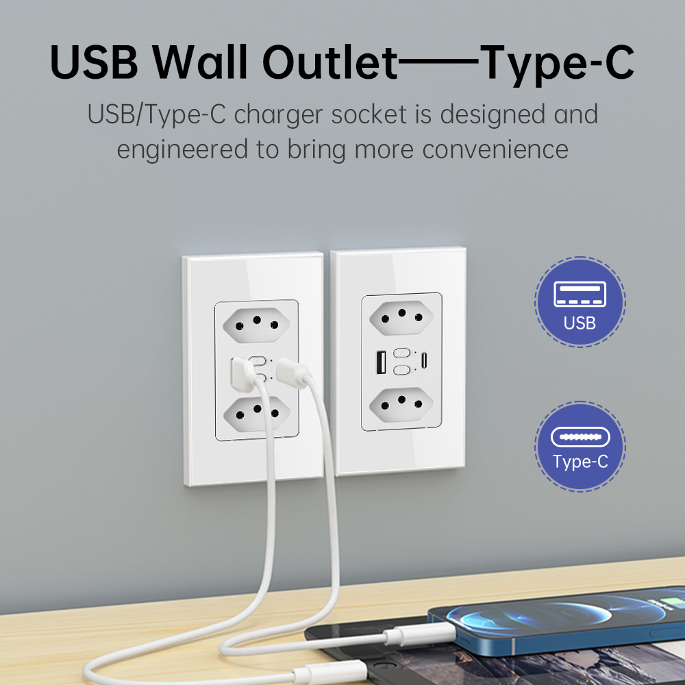 MANHOT Wifi Smart Brazil Socke - Smart Home Google review and price