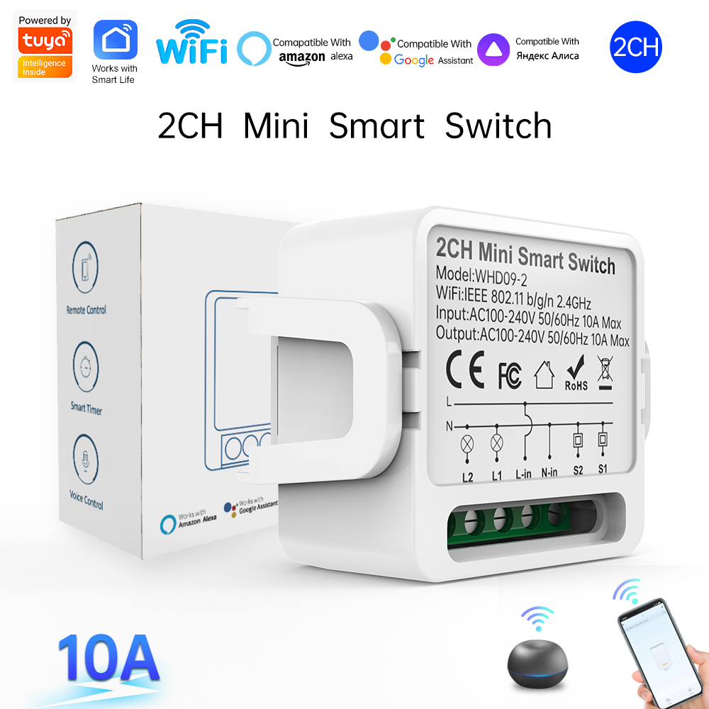 2 Way Tuya Smart Switch 2Gang  - Smart Home Alexa review and price