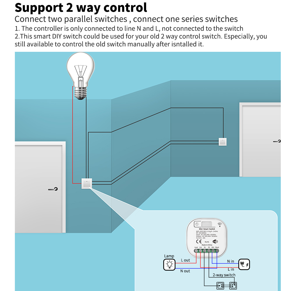 Tuya WiFi Smart Self-Powered L - Smart Home Google review and price